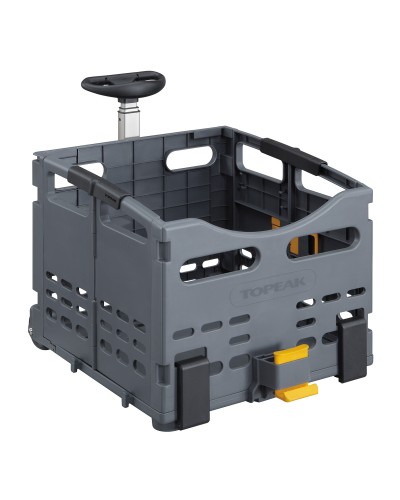 TOPEAK Cesta Trasera Plegable Aluminio/Plástico (Trolleytote Folding MTX Basket Rear)