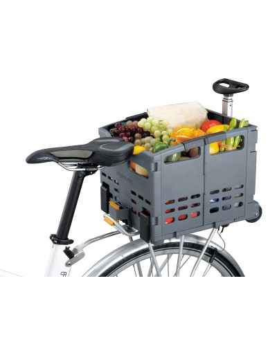 TOPEAK Cesta Trasera Plegable Aluminio/Plástico (Trolleytote Folding MTX Basket Rear)