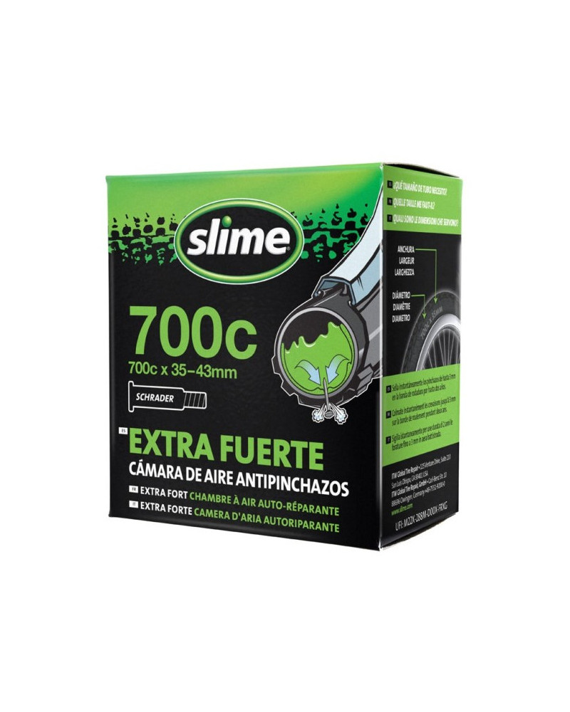 SLIME Cámara Sellante 700x35-43 Schrader