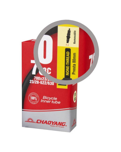 CHAOYANG Cámara 700x23-28 Presta 80 mm. Obús Desmontable