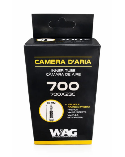 WAG Cámara 700x20-23 Presta 80 mm.