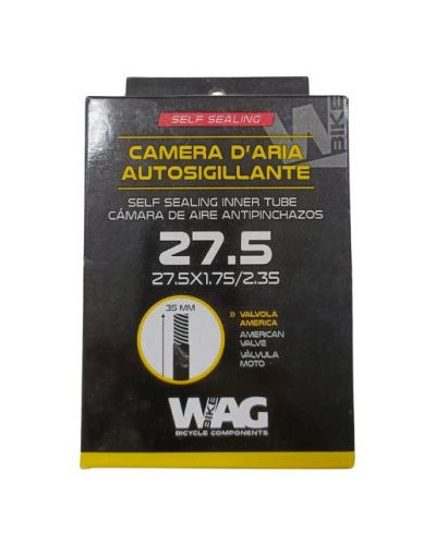 WAG Cámara Sellante 27,5"x1,75-2,35 Schrader 35 mm.